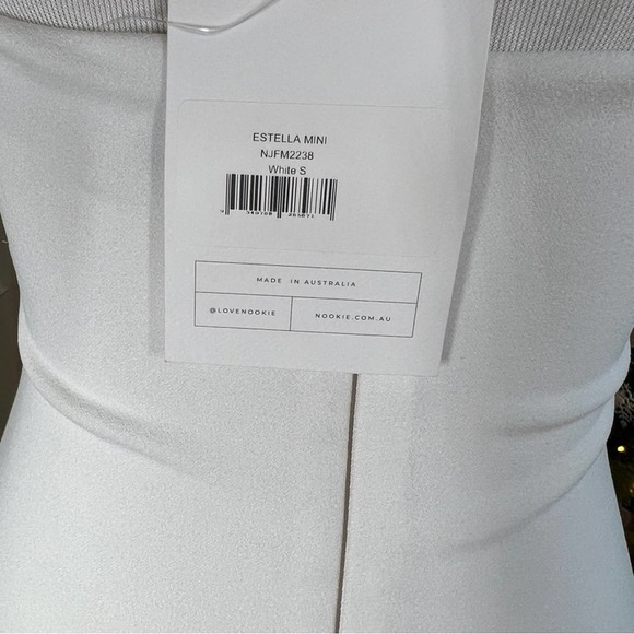 Nookie Estella Mini Dress in White NWT Size Small - Picture 8 of 8